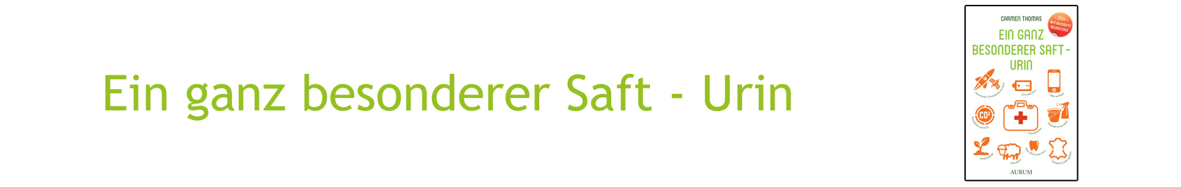 Cover Ein ganz besonderer Saft Carmen Thomas